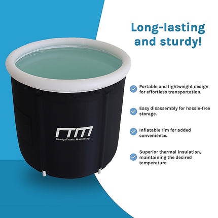 Premium Portable Ice Bath Inflatable Foldable Cold Water Therapy 3