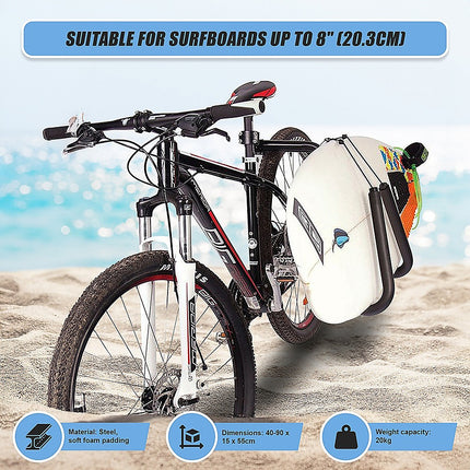 Adjustable Surfboard Skimboard Bicycle Rack Carrier 9