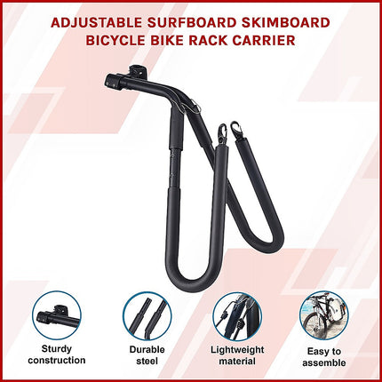 Adjustable Surfboard Skimboard Bicycle Rack Carrier 4