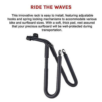 Adjustable Surfboard Skimboard Bicycle Rack Carrier 11