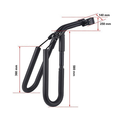 Adjustable Surfboard Skimboard Bicycle Rack Carrier 12