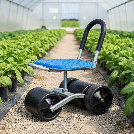 Gardening Seat Portable Height Adjustable Folding Stool Kneeling Pad 2