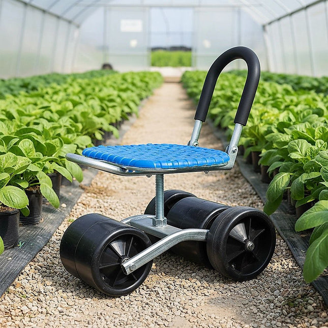 Gardening Seat Portable Height Adjustable Folding Stool Kneeling Pad 2