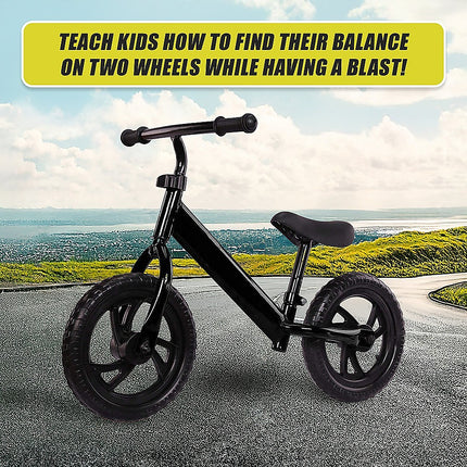 Kids Ride On Push Bike Balance Bicycle with Training Wheels for Toddlers 10