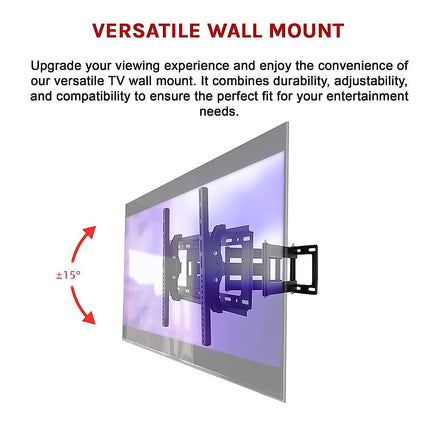 TV Bracket Wall Mount 32-70in Full Motion Swivel LCD LED 5
