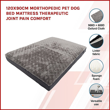 120x90cm Orthopedic Pet Dog Bed Mattress Therapeutic Joint Pain Comfort 3