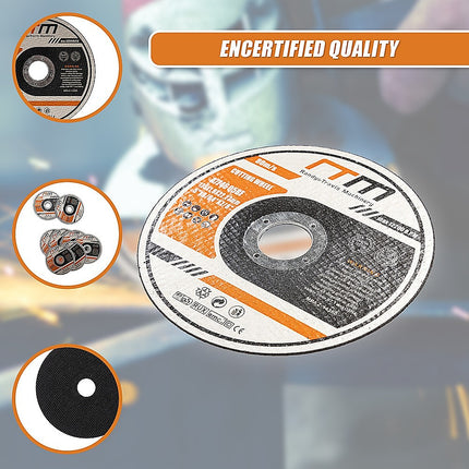 100 x Cutting Discs 125mm 5" Angle Grinder Disc Metal Cut Off Wheel Thin 10