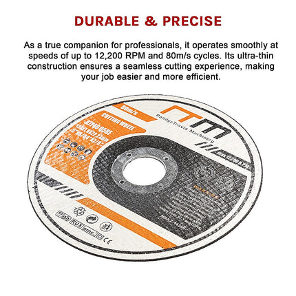 100 x Cutting Discs 125mm 5" Angle Grinder Disc Metal Cut Off Wheel Thin 13