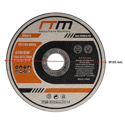 100 x Cutting Discs 125mm 5" Angle Grinder Disc Metal Cut Off Wheel Thin 14