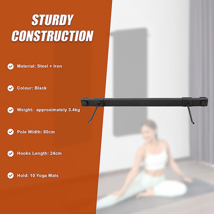 Wall Yoga Mat Gym Storage Rack Gymnastics 8