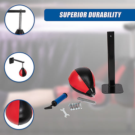 Speed Bag Boxing Punching Bag Wall Mount Reflex Training 8