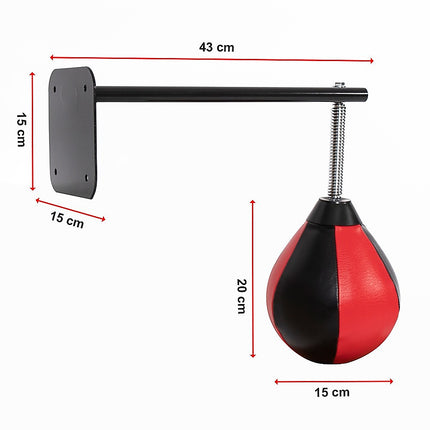 Speed Bag Boxing Punching Bag Wall Mount Reflex Training 12