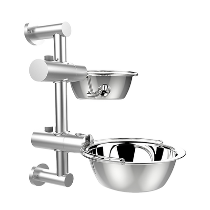 Wall Mounted Dog Bowl Adjustable Height Pet Feeder For Easy Feeding