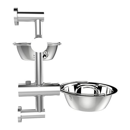 Wall Mounted Dog Bowl Adjustable Height Pet Feeder For Easy Feeding 4