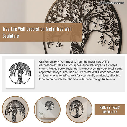 Tree Life Wall Decoration Metal Tree Wall Sculpture 8
