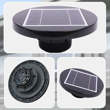 Solar Powered Roof Fan Ventilator Loft Vent for Boat RV Greenhouse Shed Caravan 11