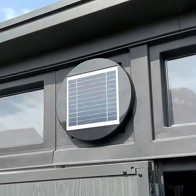 Solar Powered Roof Fan Ventilator Loft Vent for Boat RV Greenhouse Shed Caravan 2