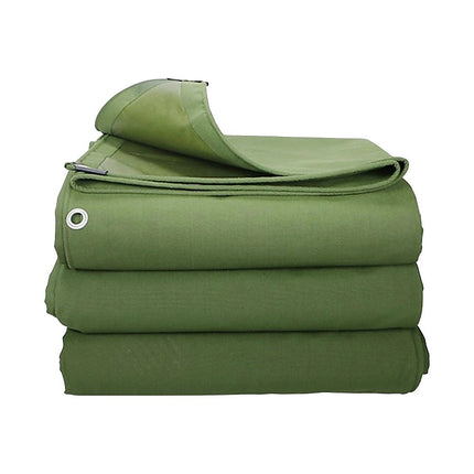 3x4M Army Heavy Duty Waterproof Canvas Tarp Tarpaulin Sun Blocked Dustproof 8