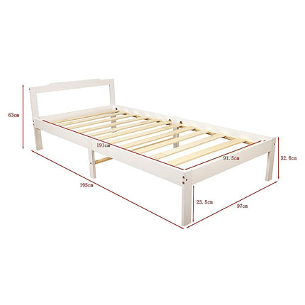 Natural Wooden Bed Frame Home Furniture 5
