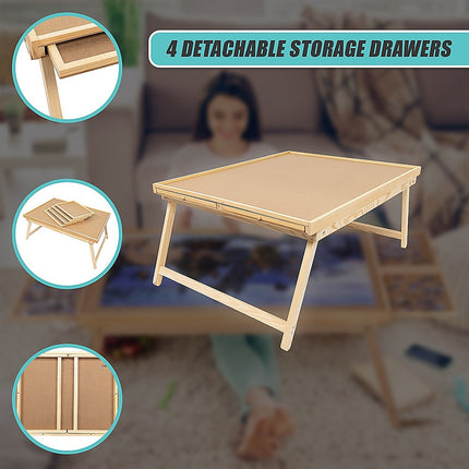 1500 Piece Wooden Jigsaw Puzzle Table – 67x87cm Puzzle Board with Folding Legs 12