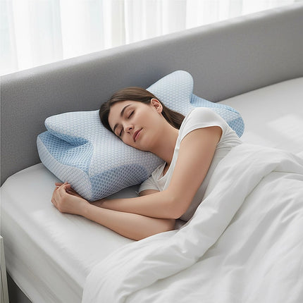 Soft Cervical Pillow for Neck Pain Relief Memory Foam Ergonomic 5