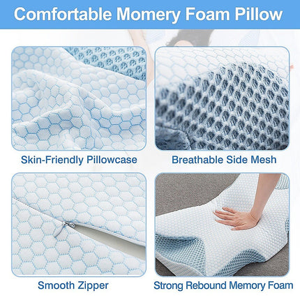 Memory Foam Pillow for Sleeping Orthopedic Cervical Ergonomic Neck Support 5
