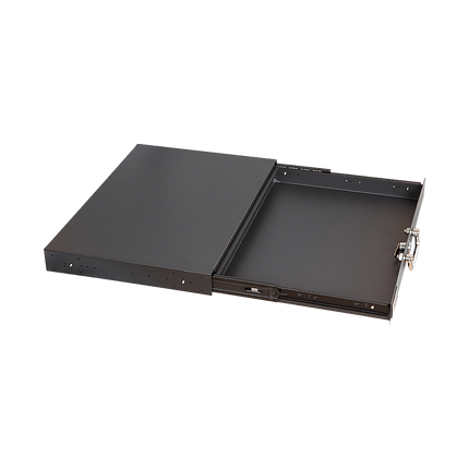 1U Locking Rack Mount Drawer Secure Steel Storage for 19" Network Server 5