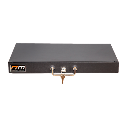 1U Locking Rack Mount Drawer Secure Steel Storage for 19" Network Server 6