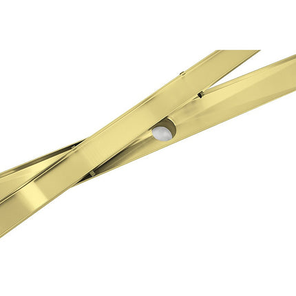 900mm Tile Insert Bathroom Shower Brushed Brass Grate Drain w/ Centre outlet Floor Waste 8