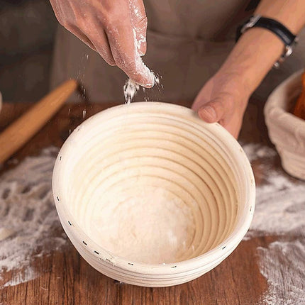 2 x 9" Sourdough Bread Proofing Set Bread Making Kit Round Bowls 2