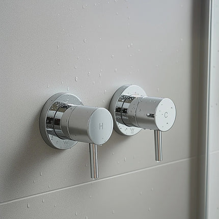 Bathroom Shower Bath Hot and Cold Mixer WATERMARK Certified in Chrome 2
