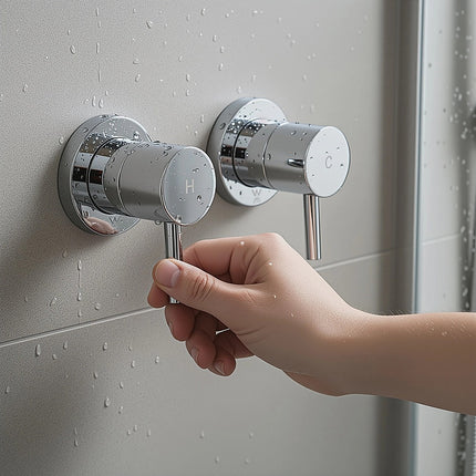 Bathroom Shower Bath Hot and Cold Mixer WATERMARK Certified in Chrome 5