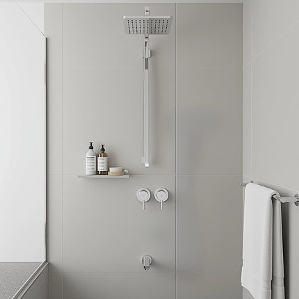 Bathroom Shower Bath Hot and Cold Mixer WATERMARK Certified in Chrome 7