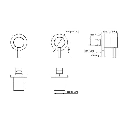Bathroom Shower Bath Hot and Cold Mixer WATERMARK Certified in Black 12