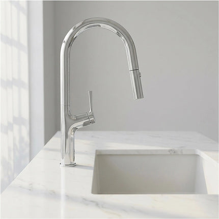 Kitchen Laundry Bathroom Basin Sink Pull Out Mixer Tap Faucet in Chrome 5