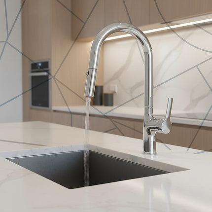 Kitchen Laundry Bathroom Basin Sink Pull Out Mixer Tap Faucet in Chrome 7