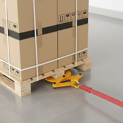 Steel Single Scissor Pallet Puller Clamp 1 Ton Capacity Pallet Grabber 5