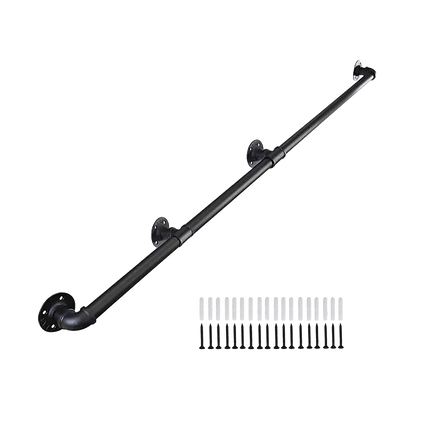 3m Handrail Stair Rail Grab Balustrade Staircase Banister + Installation Kit 4