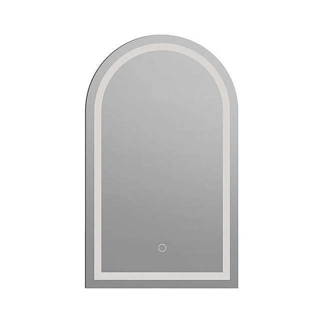 Arched LED Wall Mirror Bathroom Mirrors Makeup Anti-fog 600mm x 1000mm