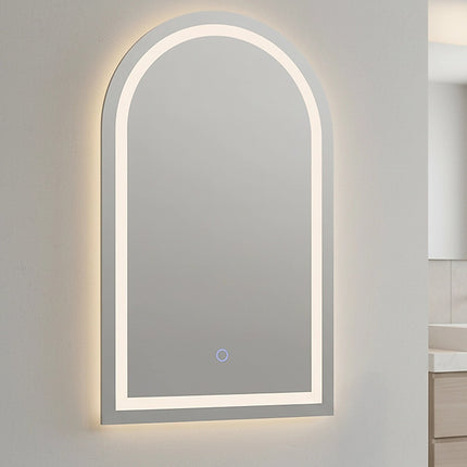 Arched LED Wall Mirror Bathroom Mirrors Makeup Anti-fog 600mm x 1000mm 2