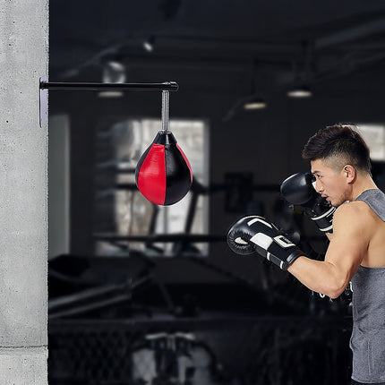 Wall Hanging Boxing Punching Bag Speed Training Stress Relief Kit with Wall Mount Bracket 5