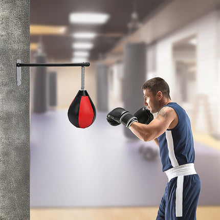 Wall Hanging Boxing Punching Bag Speed Training Stress Relief Kit with Wall Mount Bracket 2