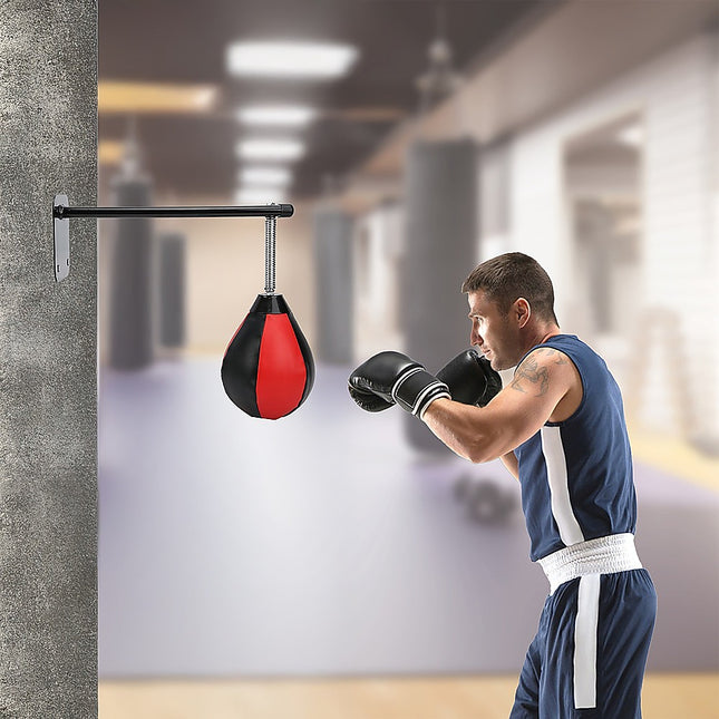 Wall Hanging Boxing Punching Bag Speed Training Stress Relief Kit with Wall Mount Bracket 2
