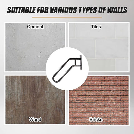 Metal Handrail For Outdoor Indoor Steps Stair Railing Safety Support Rail 9