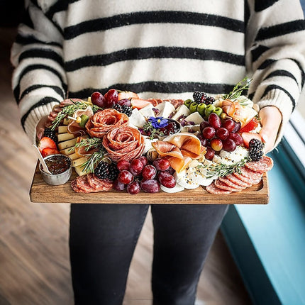 Serving Tray Double Sided Charcuterie Board 8 Sauce Cups Gift 2