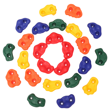 Jungle Gym Rock Climbing Holds Kids Wall Mounting Hardware Knotted Rope 25 Handles Playground 4
