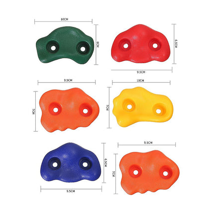 Jungle Gym Rock Climbing Holds Kids Wall Mounting Hardware Knotted Rope 25 Handles Playground 13