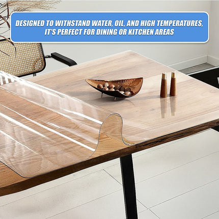 PVC Tablecloth Clear Plastic Cover Protector Mat 13