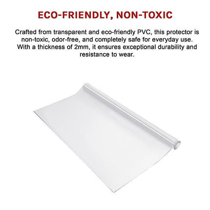 PVC Tablecloth Clear Plastic Cover Protector Mat 15