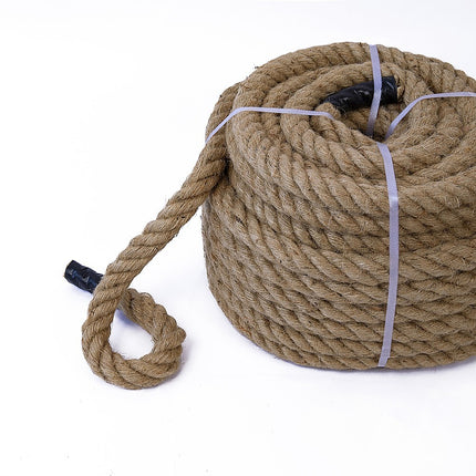 35m 100% Natural Jute Rope Twisted Decking Cord Garden Boating Sash Camping 32mm 2